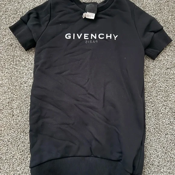 Givenchy Black Logo Tee Dress - Picture 1 of 2